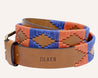 A Sunshine belt with the word Zilker Belts on it.