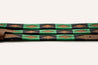 A Verde Dog Collar by Zilker Belts with a green and black pattern.