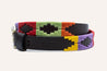 A Waterloo Kids belt with a Zilker Belts buckle on it.
